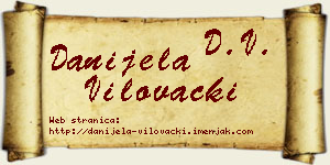 Danijela Vilovački vizit kartica